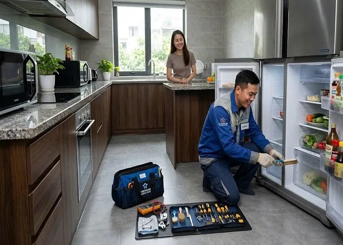 dịch vụ sửa tủ lạnh chảy nước tại nhà Hà Nội